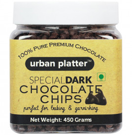 Urban Platter Special Dark Chocolate Chips  Jar  450 grams